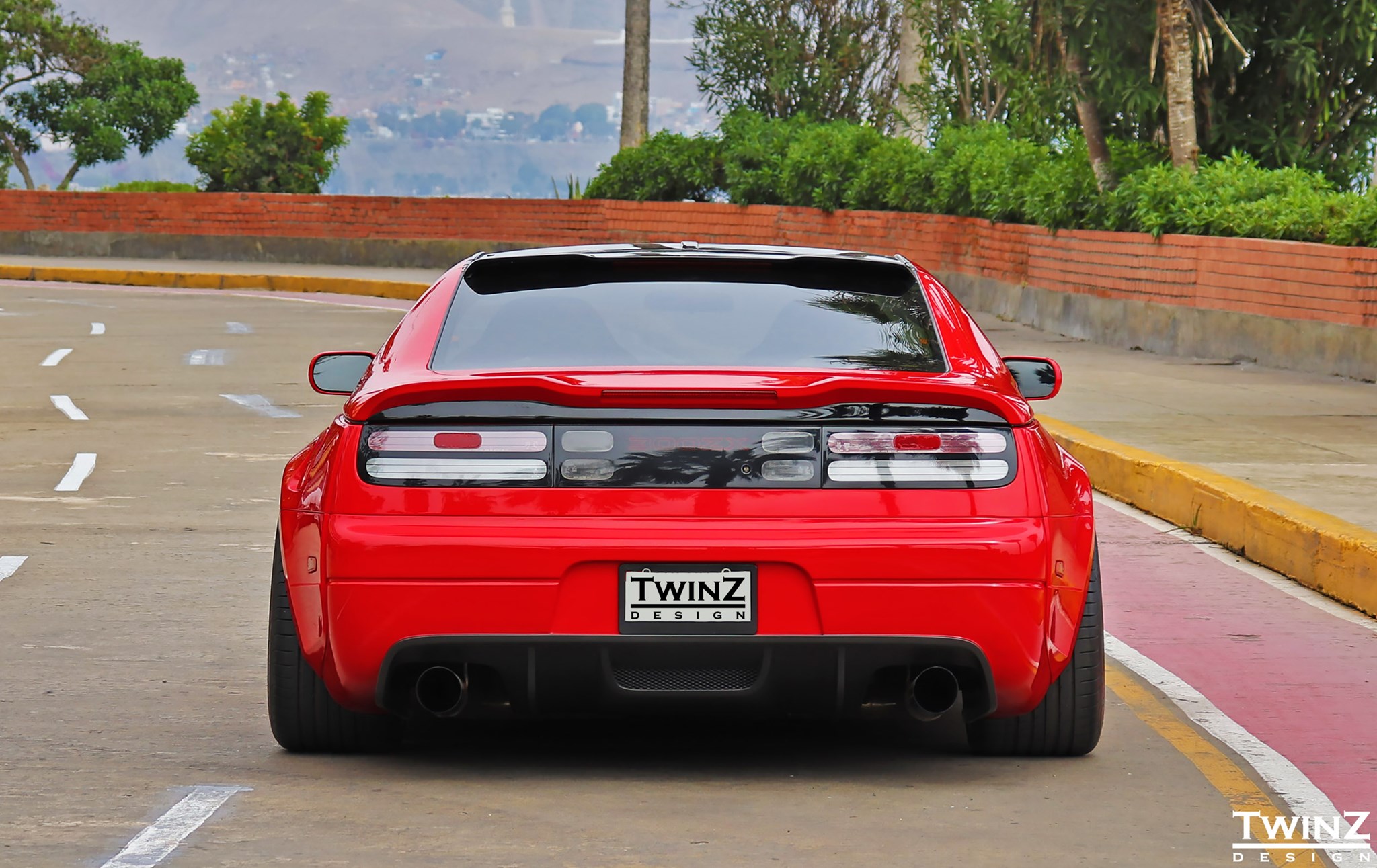 TwinZ rear wing 300ZX installation